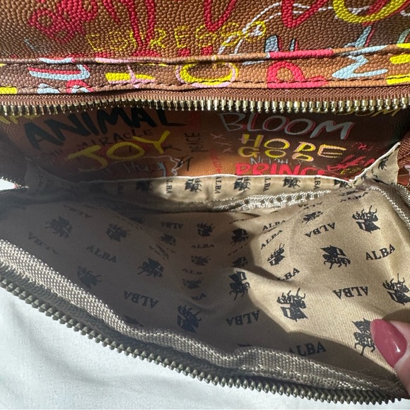Alba Mini Backpack – NWT – Burnt Orange Graffiti Print - Picture 10 of 16